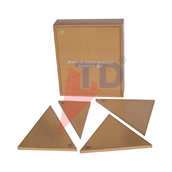 MODEL OF CUTOUT TRIANGLE, ASSORTED SIZES
